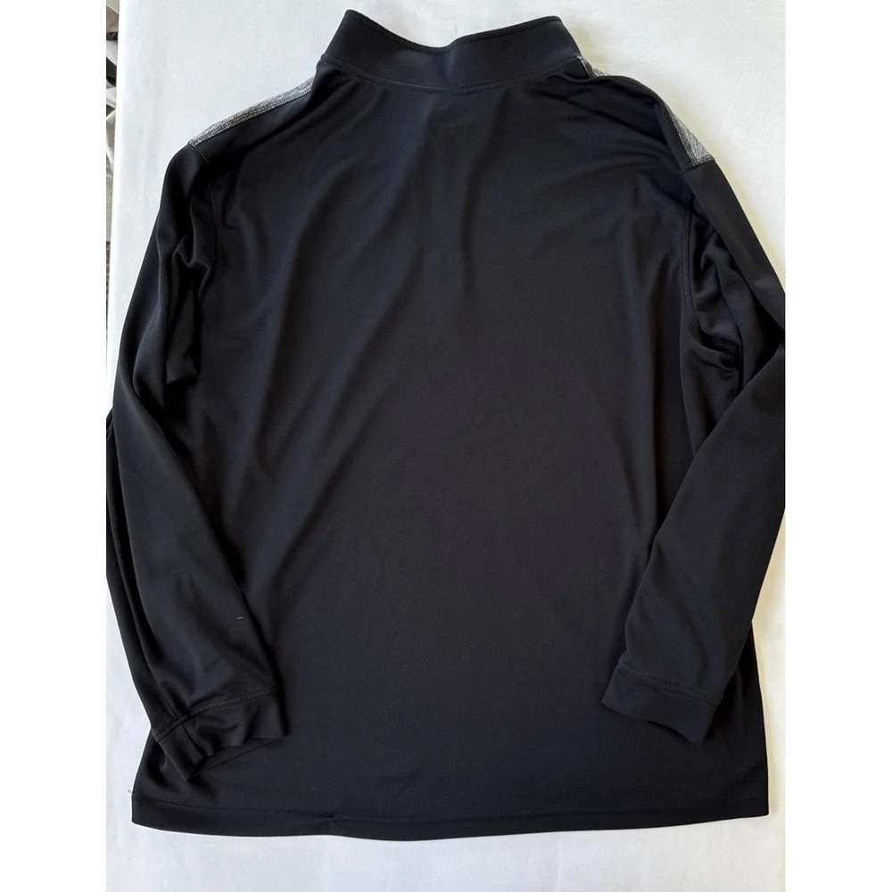 adidas Golf Mens 2XL‎ Double Pique 1/4 Zip L/Sleeve Pullover Jacket Shirt